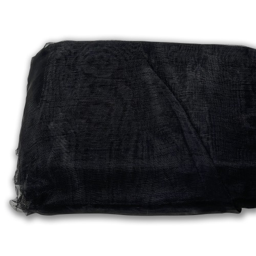 Black organza fabric